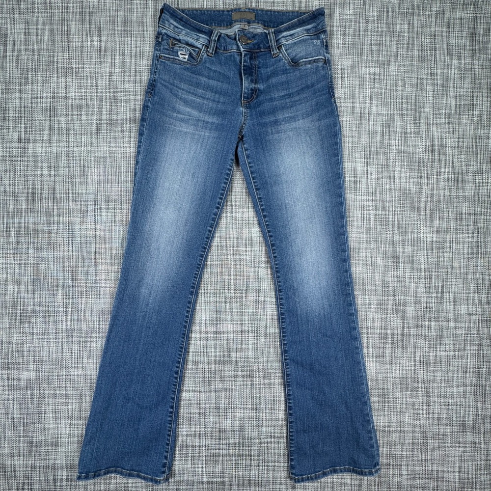 KUT from the Kloth Womens Jeans Natalie Bootcut Medium Wash Stretch Denim Blue 4